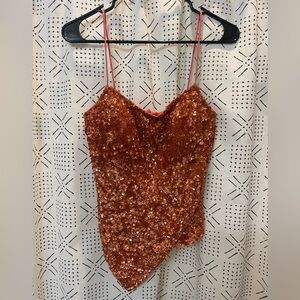 NWT Vintage cache beaded top
